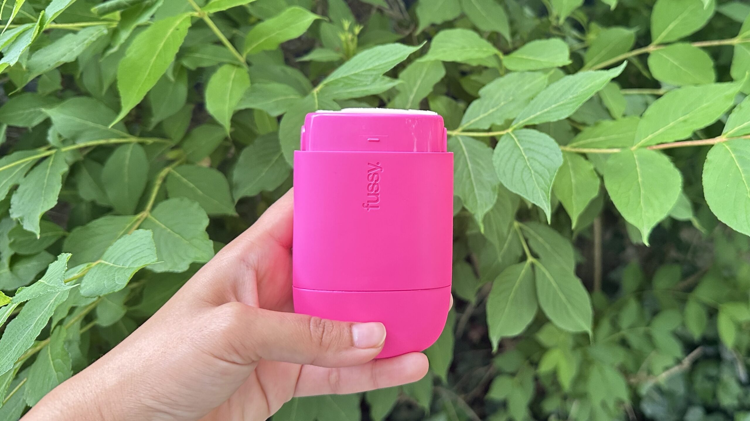 Fussy Hot Pink Case 
Natural Deodorant